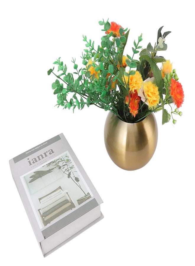 TOTITOM Round Vase Nordic Style Modern Stainless Steel Small Flower Vase Ornament Living Room Office Table Decoration for Home Decoration(Gold) - Image 5